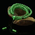 8.5 mm Aventurine 108 Beads Mala with Bone Partition Beads