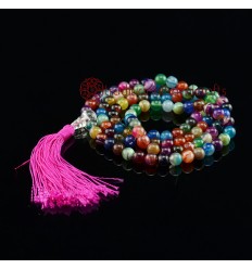 8 mm Agate 108 Beads Mala