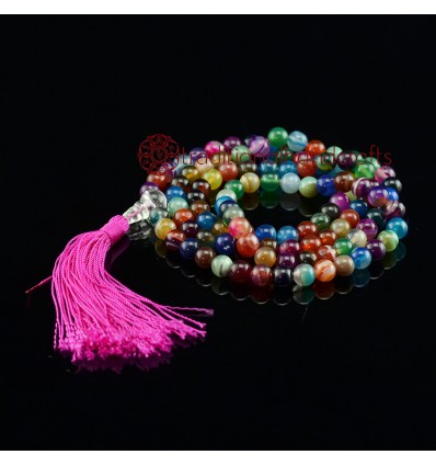 8 mm Agate 108 Beads Mala