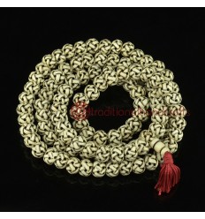 13 mm Bone Knot Carving 108 Beads Mala
