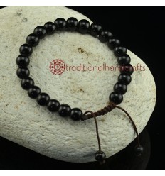 8 mm Black Onyx 24 Prayer Beads Wrist Mala