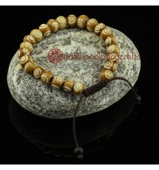 8 mm Bone 24 Prayer Beads Wrist Mala