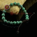 8 mm Green Onyx 18 Prayer Beads Wrist Mala