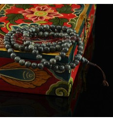 8 mm Labradorite 108 Beads Tibetan Buddhist Meditation Prayer Japa Mala