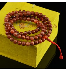 8 mm Mookaite Jasper 108 Beads Tibetan Buddhist Meditation Prayer Japa Mala