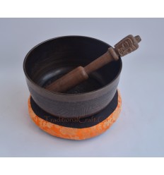 Fine Quality 7" Bronze AlloyTibetan Buddhism Singing Healing Meditation Bowl from Nepal