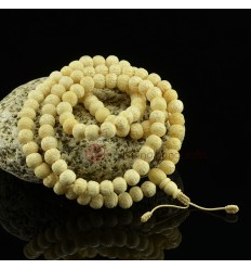 10 mm Om Mane Padme Hum Carved 108 Bone Prayer Beads Mala
