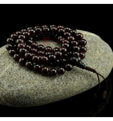 8 mm Garnet 108 Beads Tibetan Buddhist Meditation Prayer Japa Mala