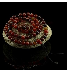 10.5 mm Agate 108 Beads Tibetan Buddhist Meditation Prayer Japa Mala