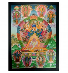 33"x24" Kalachakra Thangka Painting