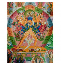 33"x24" Kalachakra Thangka Painting