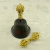 Fine Quality Tibetan Buddhist 7.25" Vajra & Bell Set Bronze Alloy from Patan, Nepal