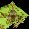 Fine Quality Tibetan Buddhist 7.25" Vajra & Bell Set Bronze Alloy from Patan, Nepal