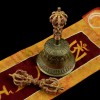 Fine Quality Tibetan Buddhsit 7.25" Vajra & Bell Set Copper and Bronze Alloy from Patan, Nepal