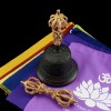 FINE QUALITY TIBETAN BUDDHISM 7.25" VAJRA & BELL SET COPPER AND BRONZE ALLOY FROM PATAN, NEPAL