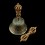 FINE QUALITY TIBETAN BUDDHISM 7.5" VAJRA & BELL SET COPPER AND BRONZE ALLOY FROM PATAN, NEPAL