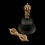 FINE QAULITY TIBETAN BUDDHISM 7.5" VAJRA AND BELL SET COPPER AND BRONZE ALLOY FROM PATAN, NEPAL