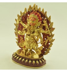 8.25" White Mahakala Statue